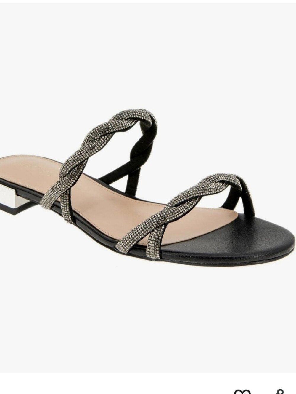 BCBGeneration womens Dastin Flat Black/Smoke Size 5.5